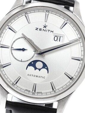 ZENITH captain 03.2143.691 Moon phase Silver Dial Automatic Men's Watch_960438